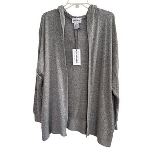 For the Republic Gray Open Front Cardigan Soft Sweater Size M NWT